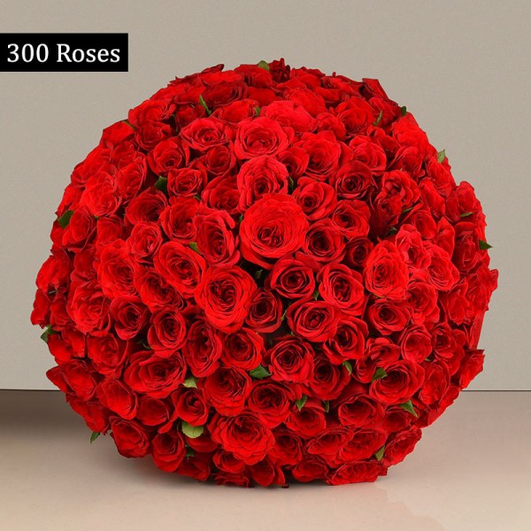 300  Red Roses Bouquet